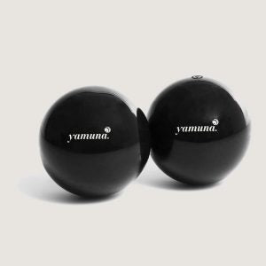 Yamuna Body Rolling Black Balls (pair)